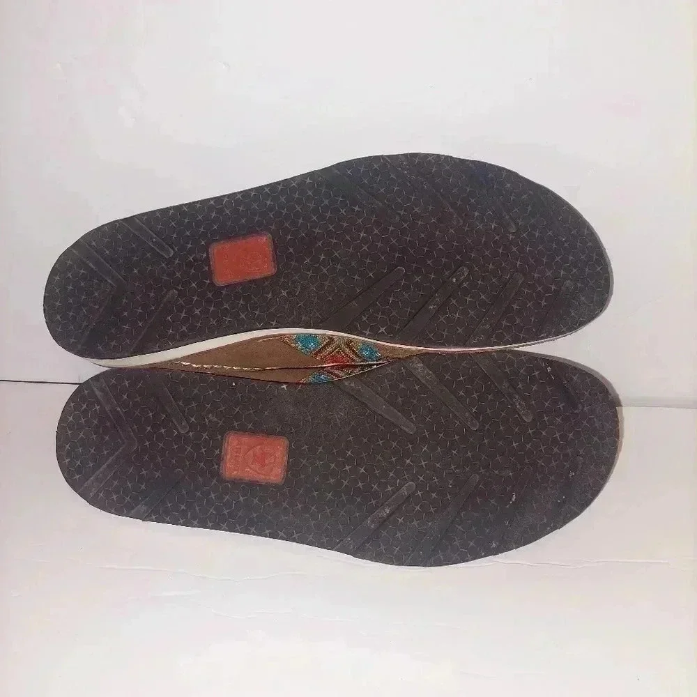 Ariat Cruiser Saddle Tan Suede/Aztec Print Shoe Womens 9.5 B - Picture 8 of 10